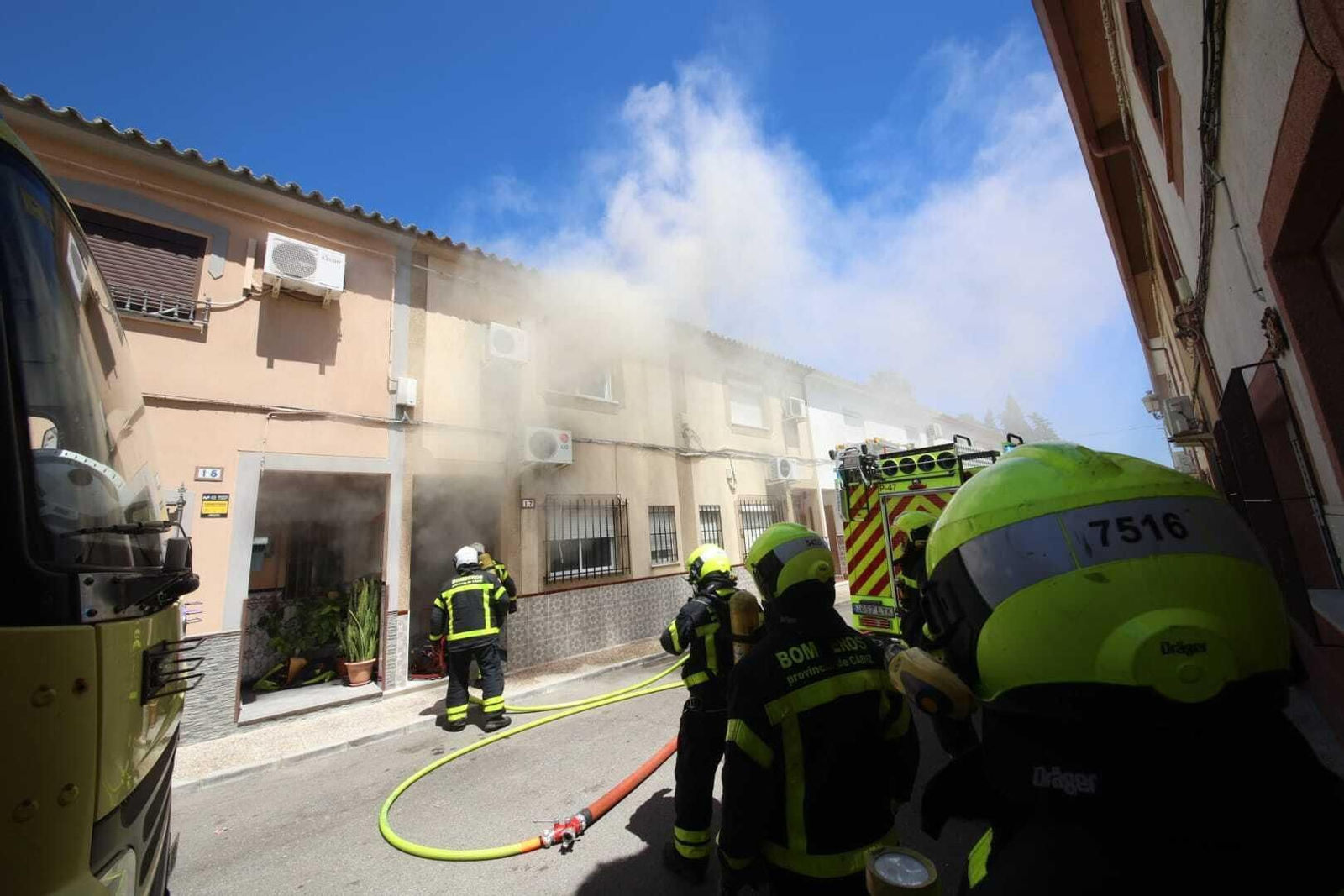 Incendio en una vivienda en Guadalcacín