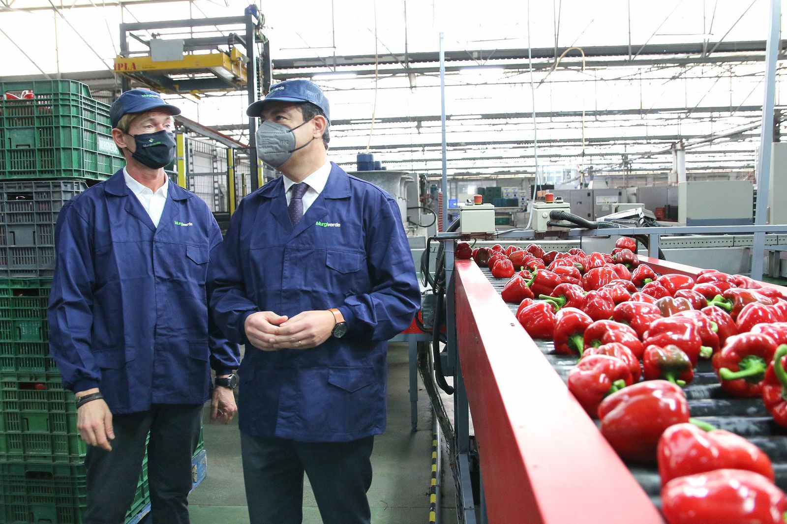 Fotogalería Juanma Moreno visita la cooperativa Murgiverde