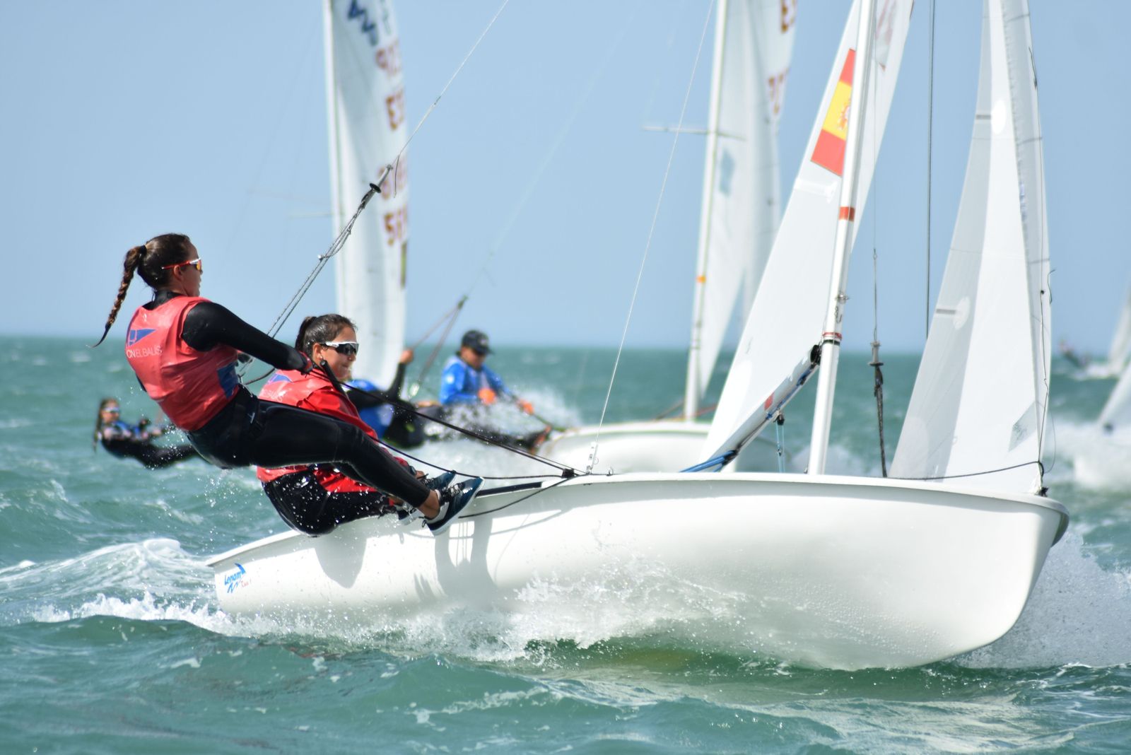 Una instante de la segunda jornada del Campeonato de España de 420.