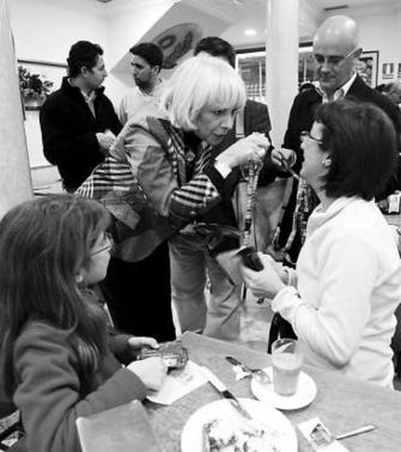 Téofila Martínez, ayer tarde en una cafetería de Chiclana.