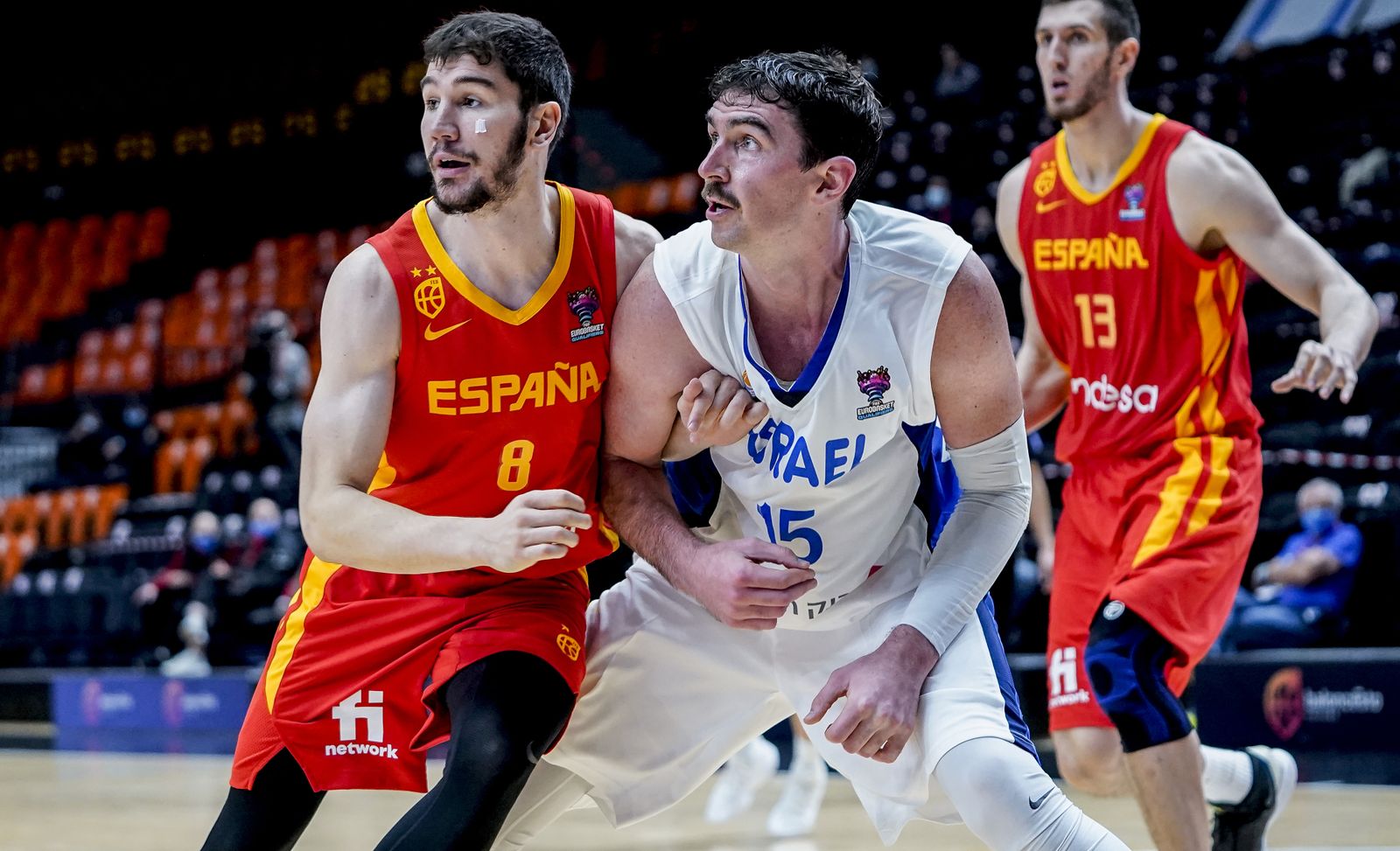 Las fotos de los jugadores del Unicaja en el Israel-España