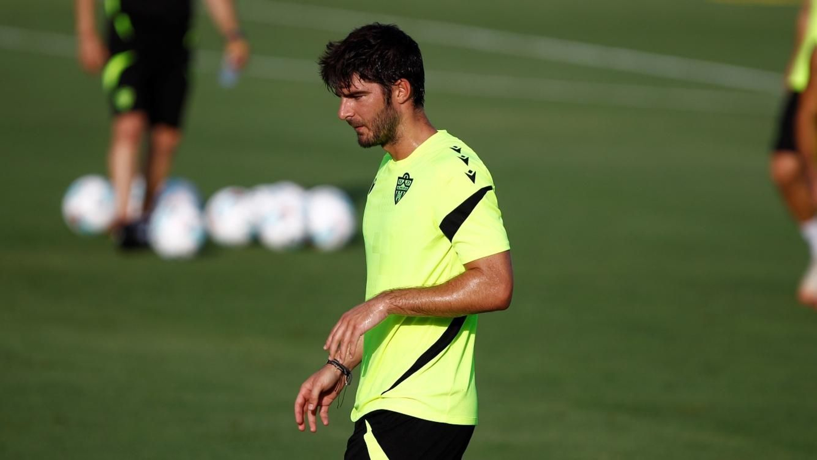 Gonzalo Melero, en una de las sesiones de esta pretemporada.