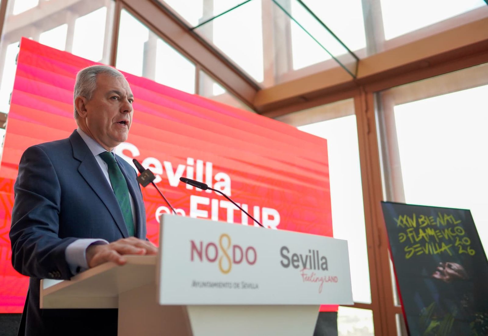 El alcalde de Sevilla, José Luis Sanz, presentó la programación de la ciudad en Fitur