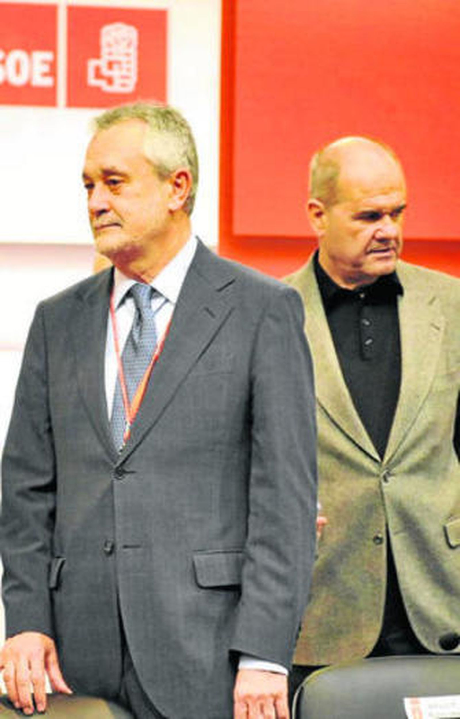 Griñán y Chaves, en una convención en febrero.