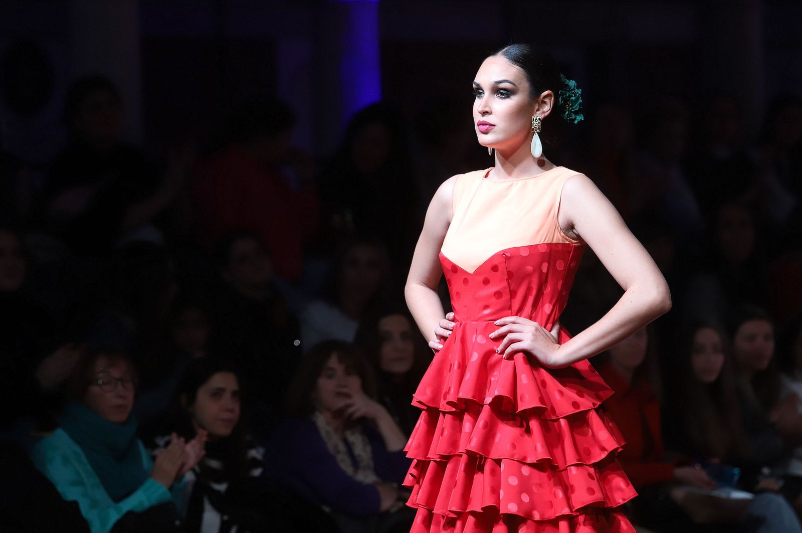 Huelva Flamenca 2023. Imágenes de la pasarela de moda flamenca de la modista Adelina Infante