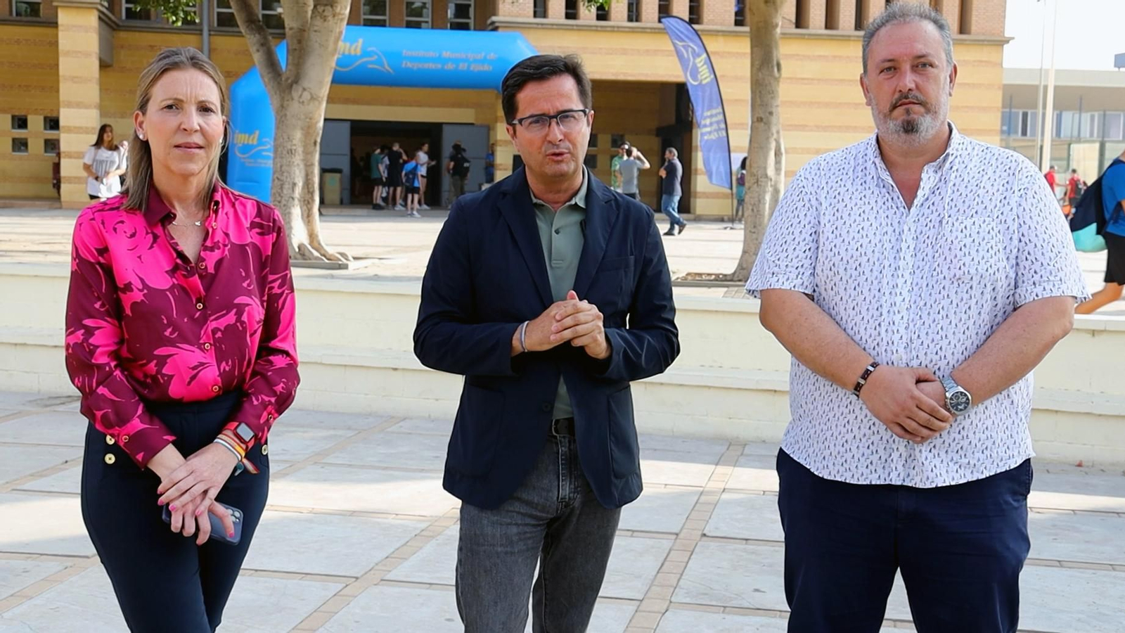 María José Martín, Francisco Góngora y José Francisco Rivera.