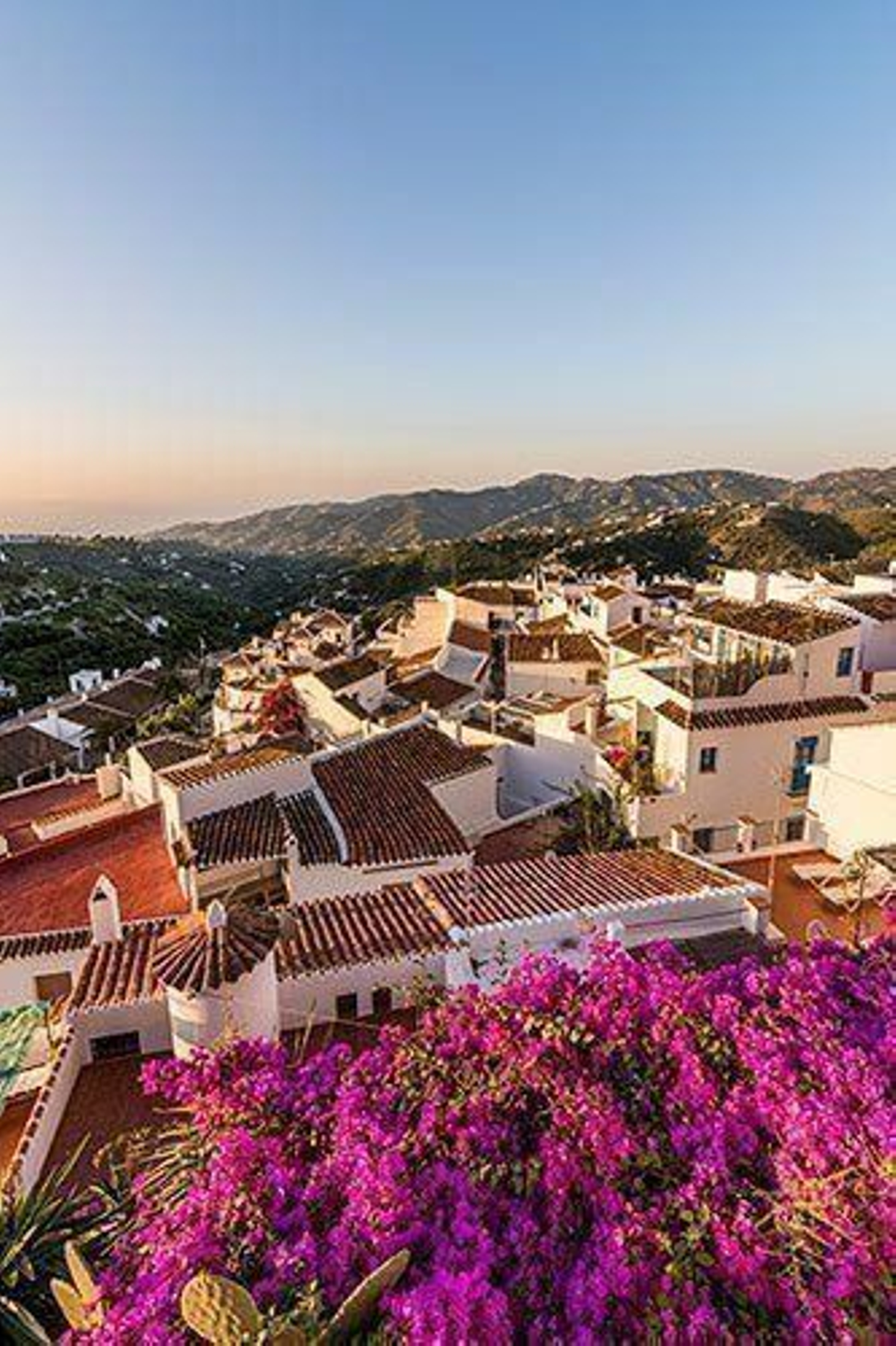 Vista desde los alto de Frigiliana.