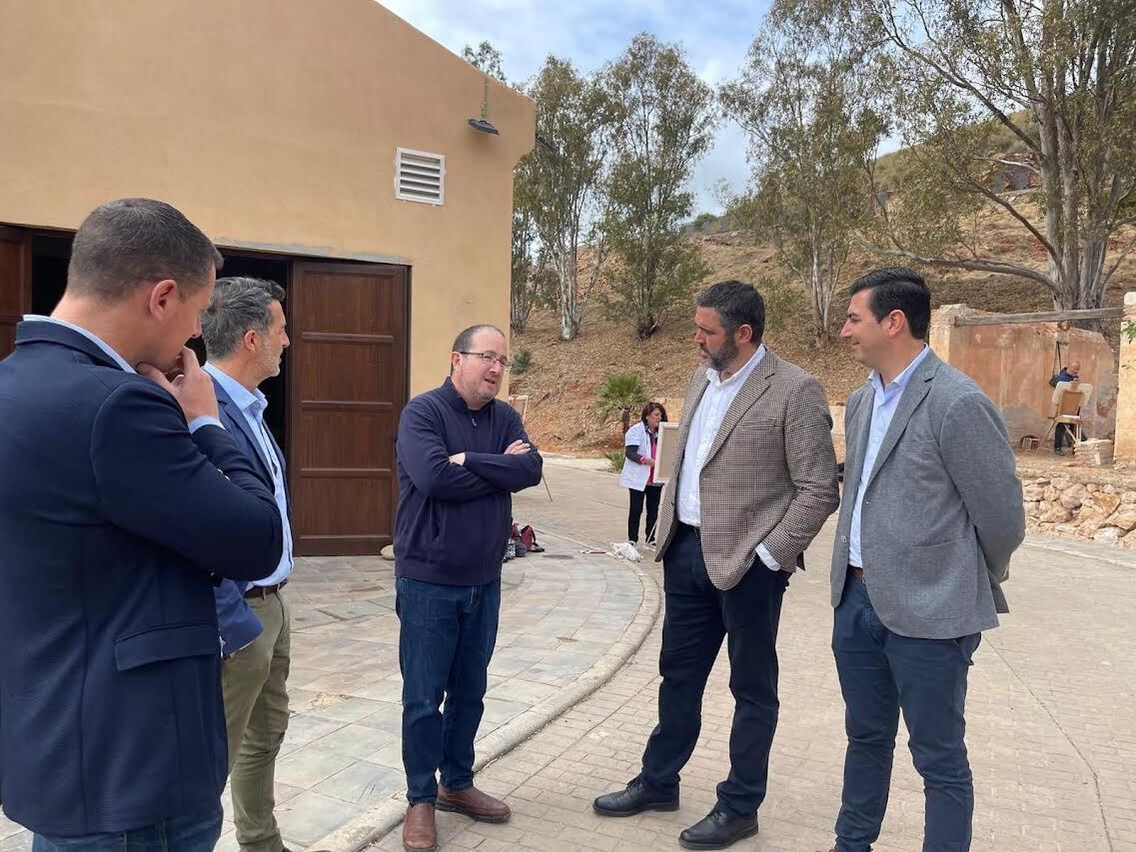 Andrés García Ibáñez con José Francisco Garrido y  Juan José Alonso