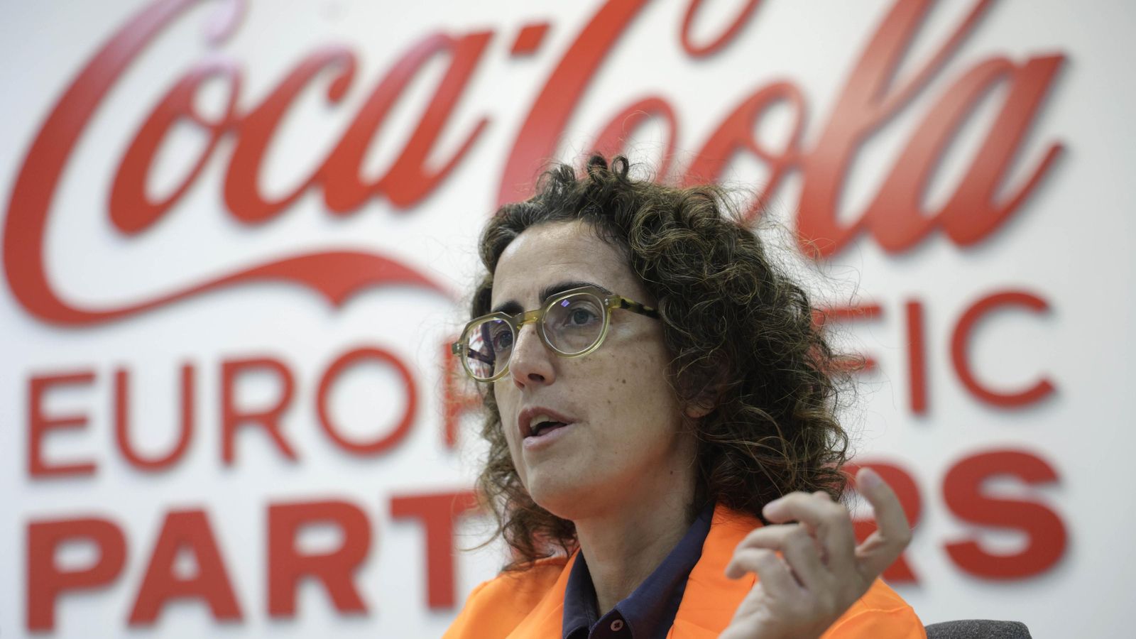 Belén Barreiro, durante la entrevista.