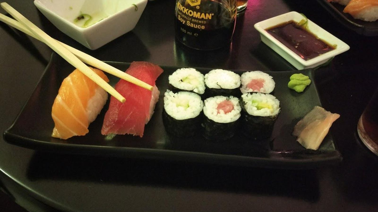 Menú individual en Watami Sushi