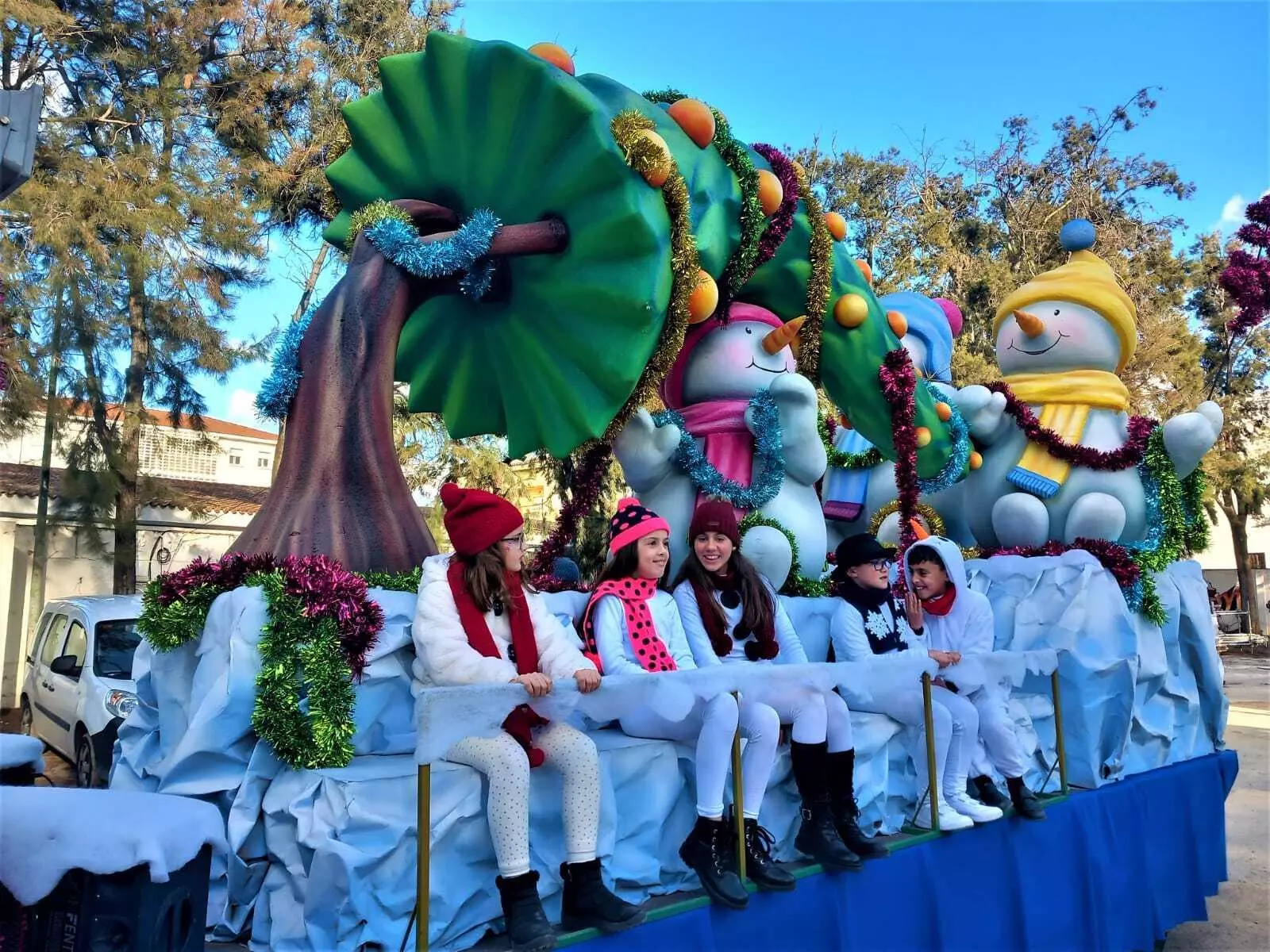 Una carroza de la cabalgata de este año.