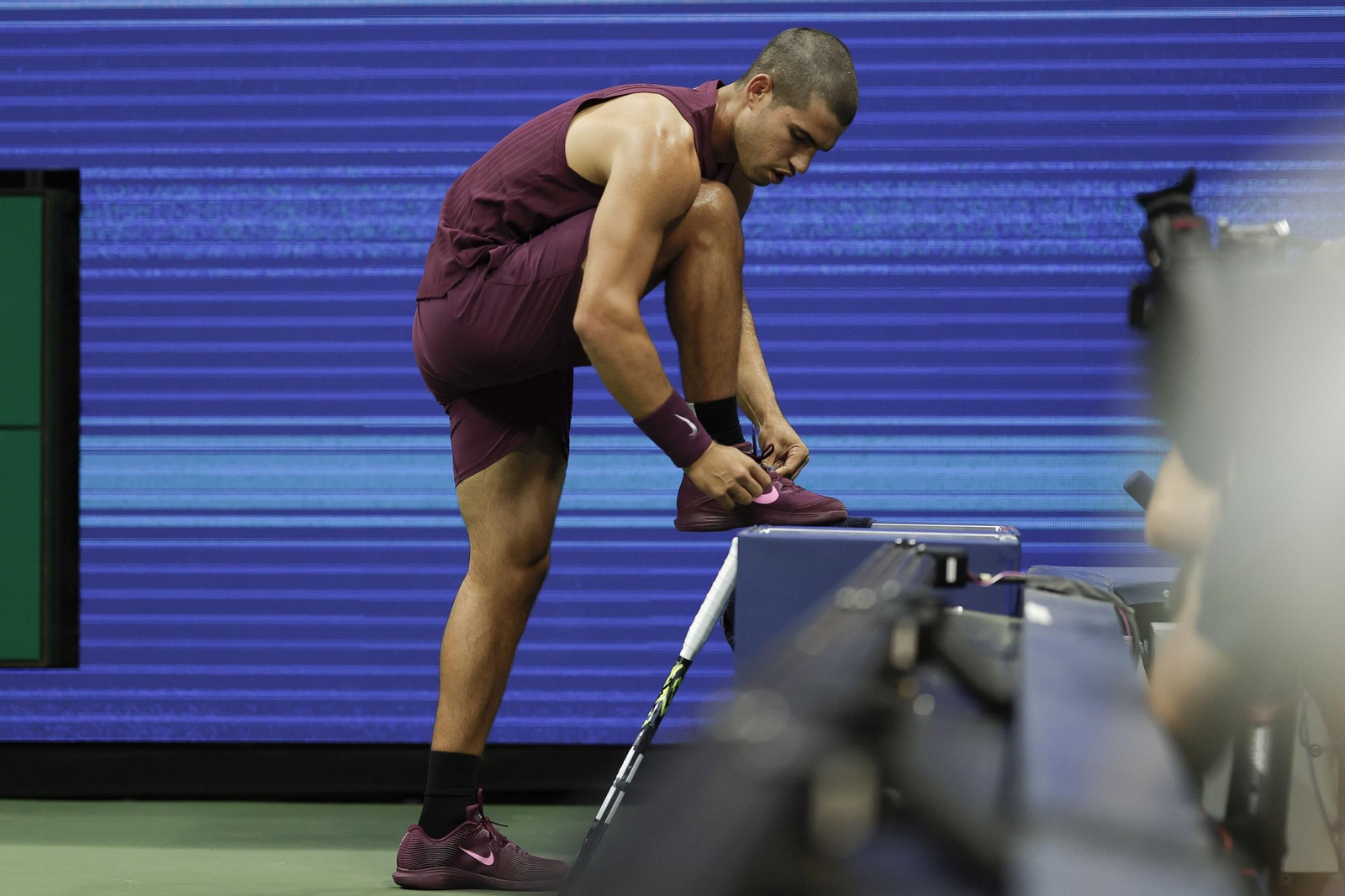 Las fotos del demoledor Alcaraz en la segunda ronda del US Open