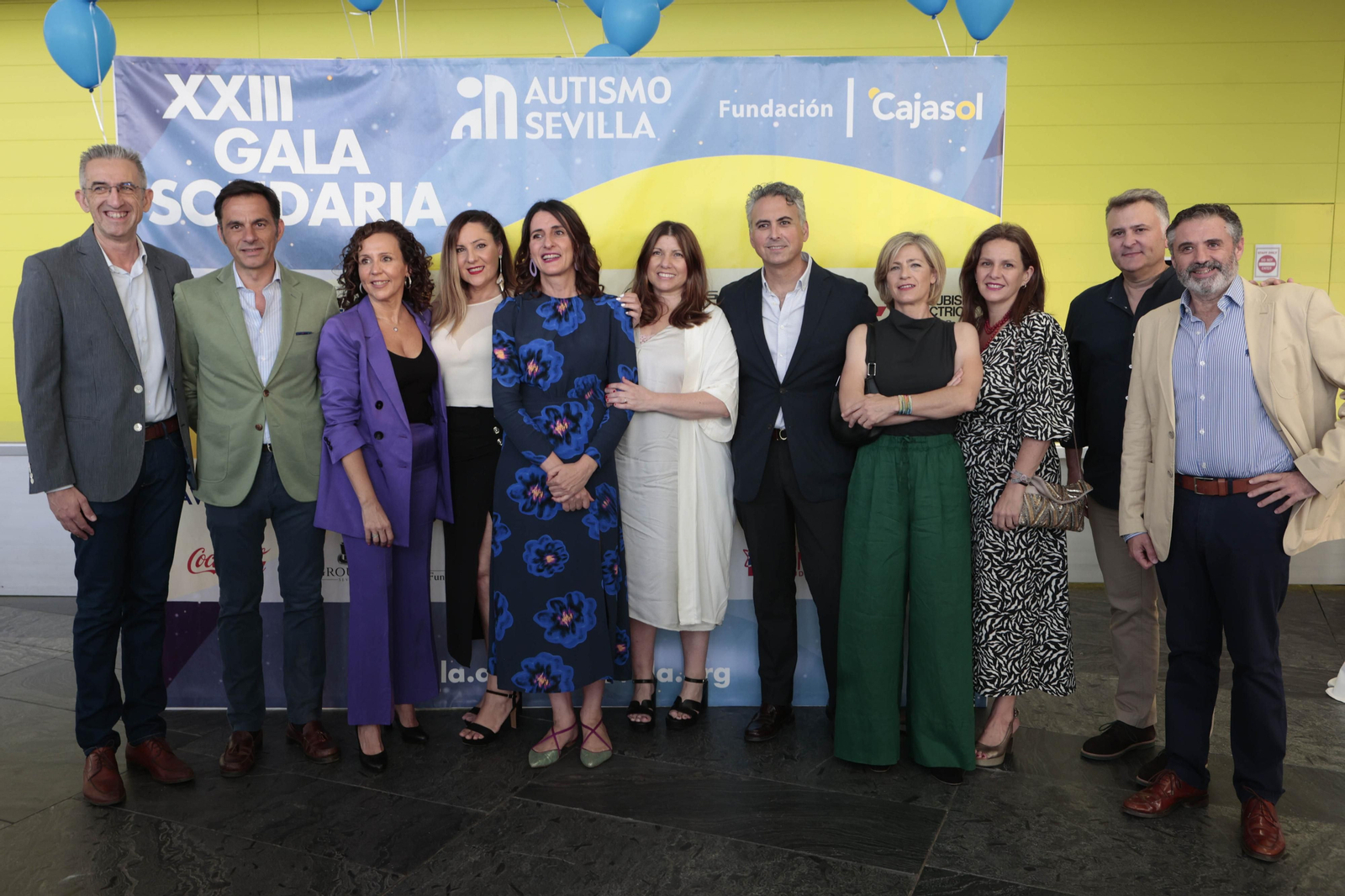 Los invitados  al photocall del la Gala Solidaria por el Autismo