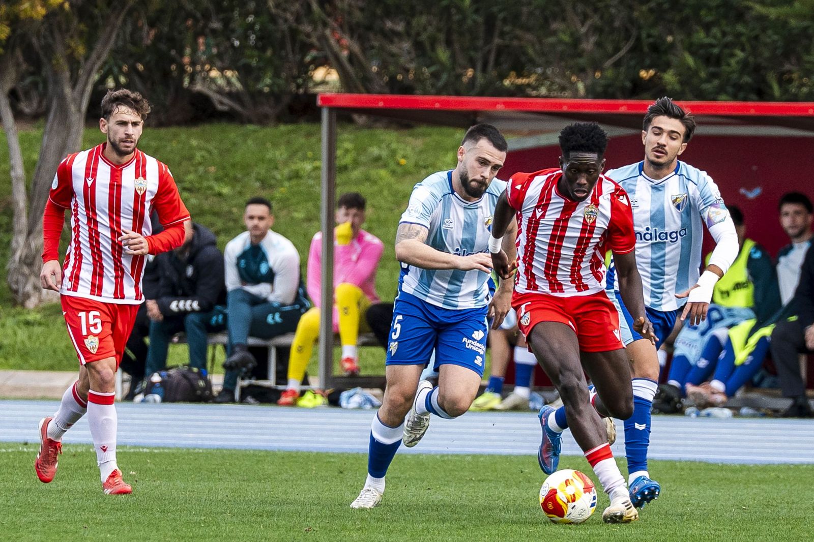 Las imágenes del Almería B y Atlético Malagueño en el Anexo de los Juegos Mediterráneos