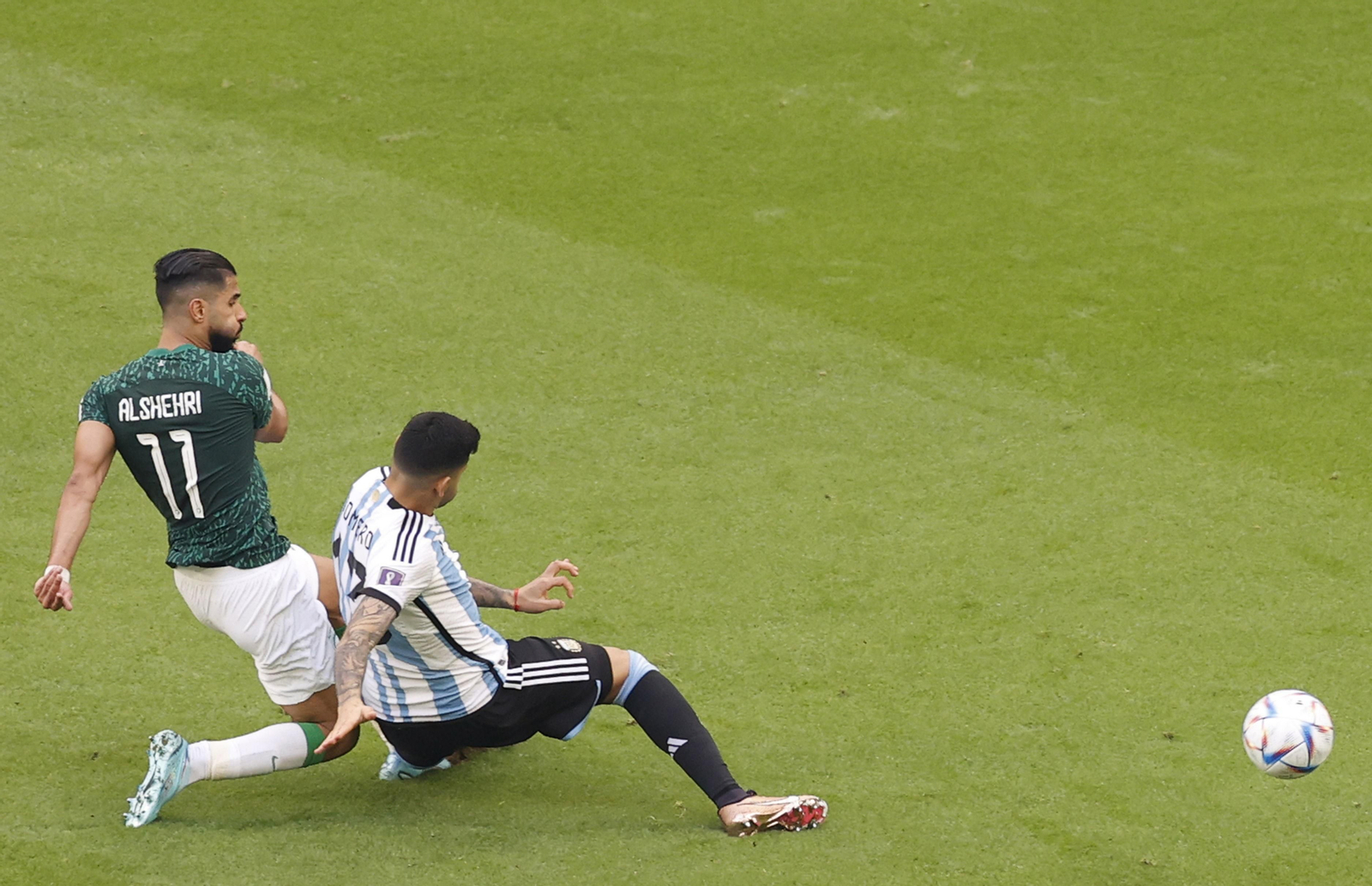 Las imágenes del Artentina - Arabia Saudí en el Mundial de Qatar