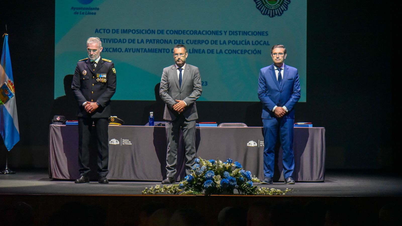El acto de entrega de distinciones por la festividad del Cuerpo de la Policía Local de La Línea, en imágenes