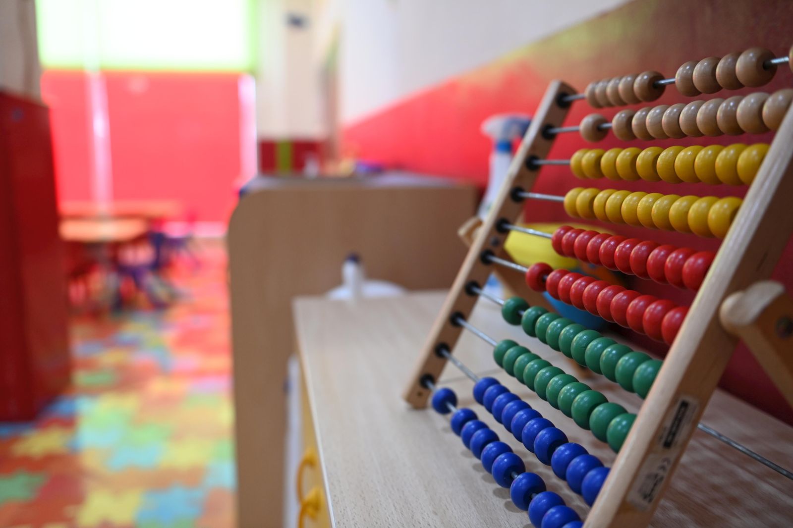 Imagen de archivo de un aula.