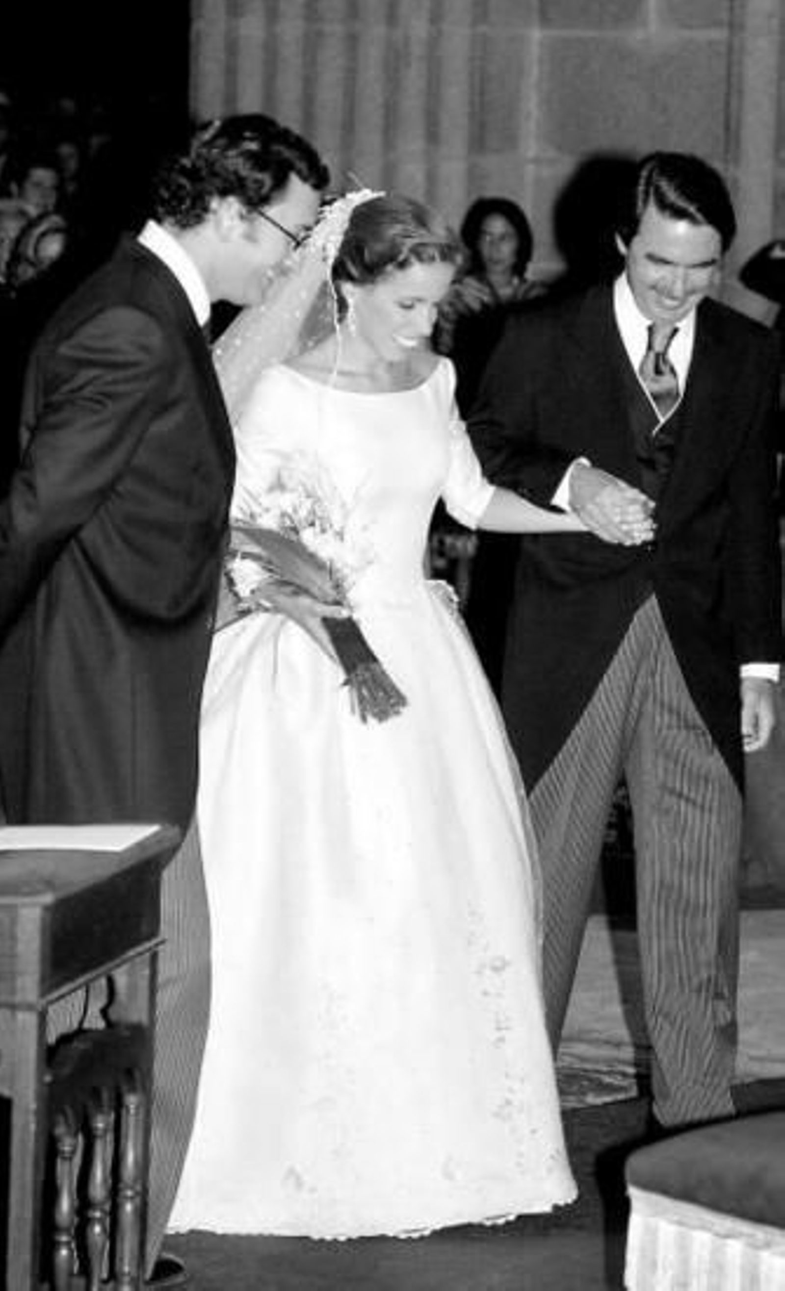 Alejandro Agag, Ana Aznar y el ex presidente del Gobierno.