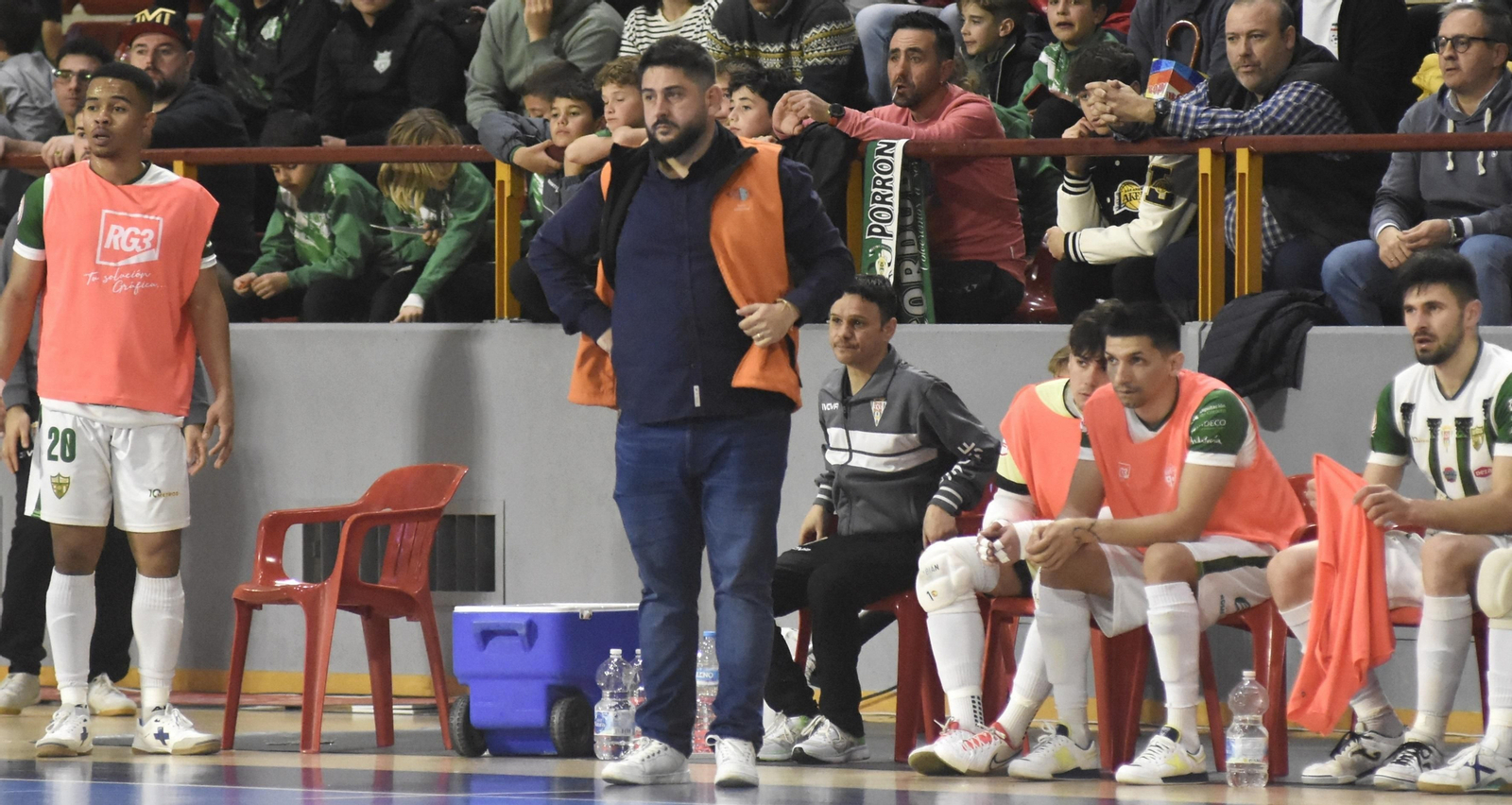 Josan González, durante la cita ante el Palma Futsal.