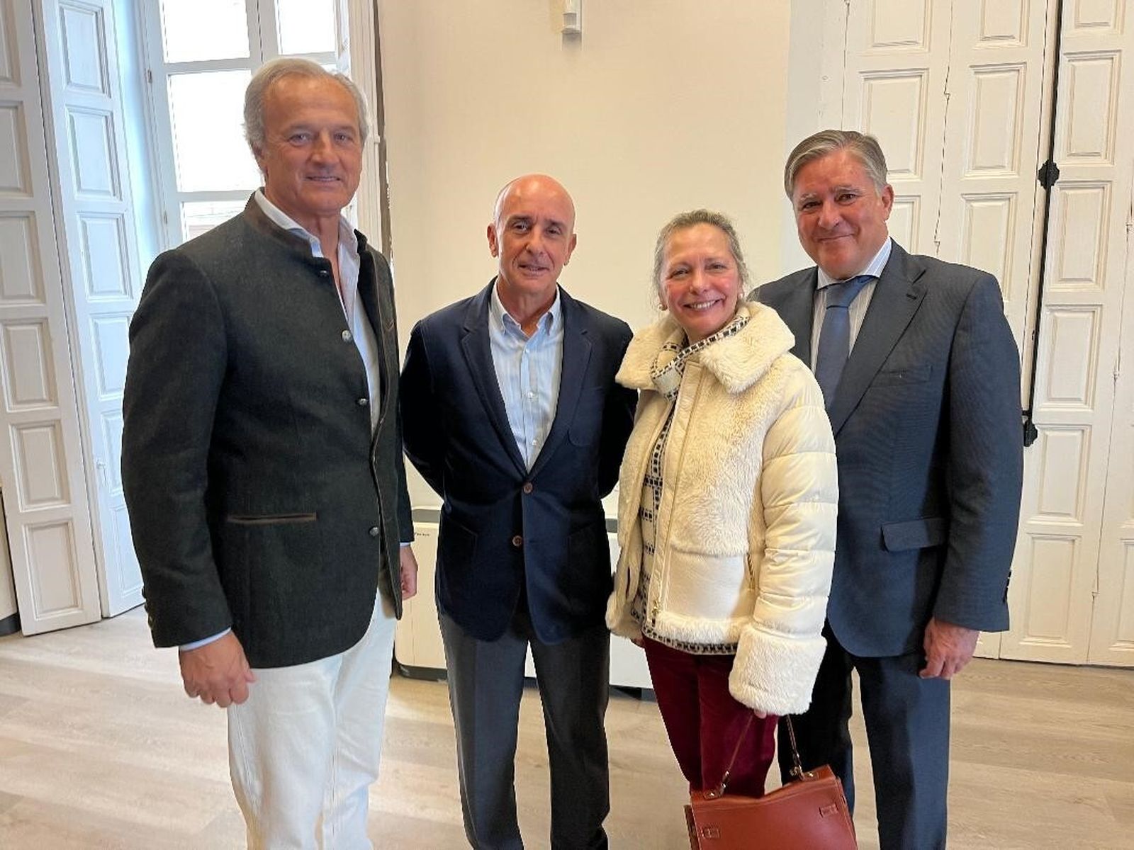 Federico Ruiz, Rodrigo Sáchez Ger, Felicidad Rodríguez y Manuel Estrella coincidieron en la Fundación Cajasol.