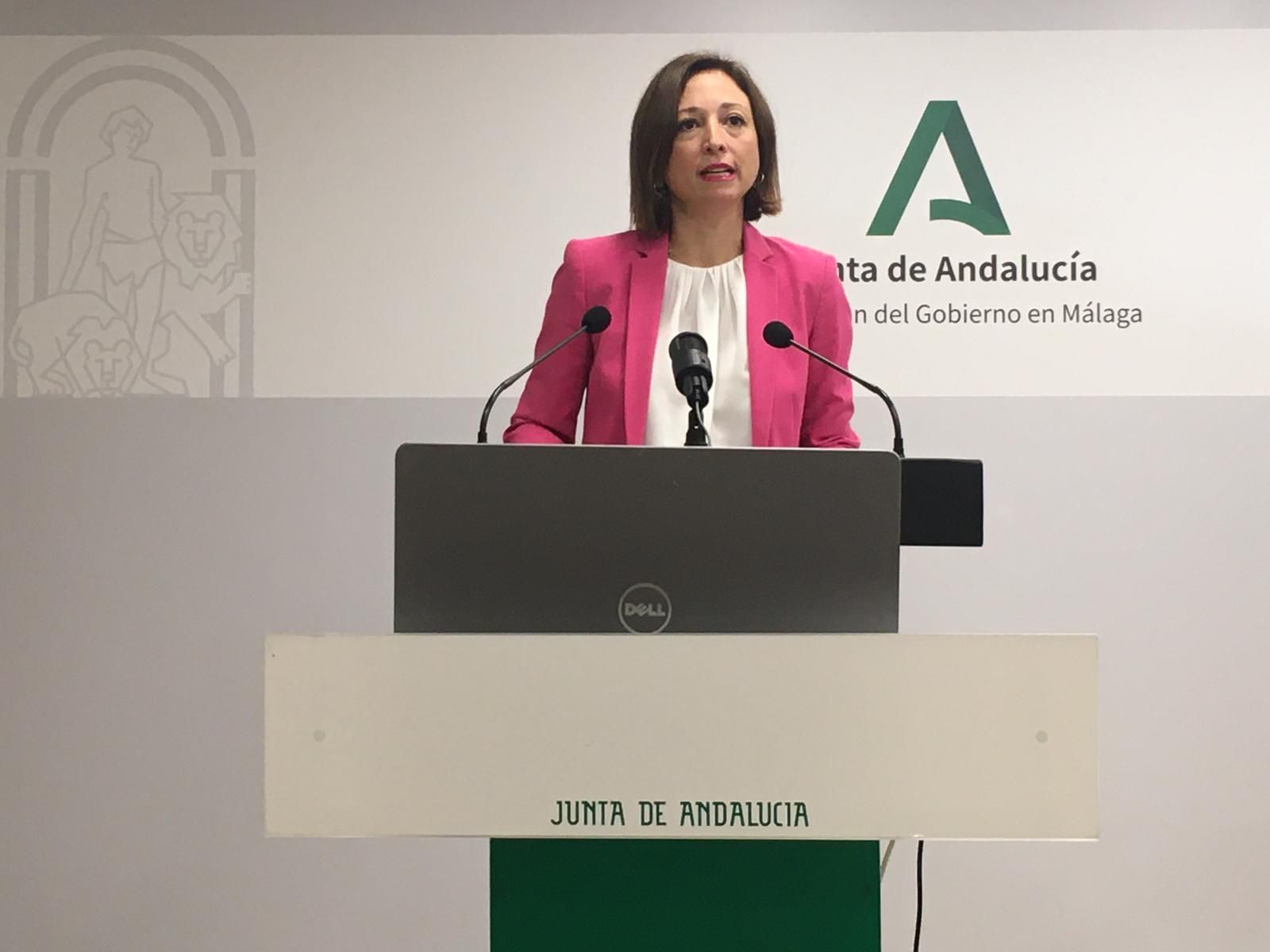 Patricia Navarro este jueves en una rueda de prensa.