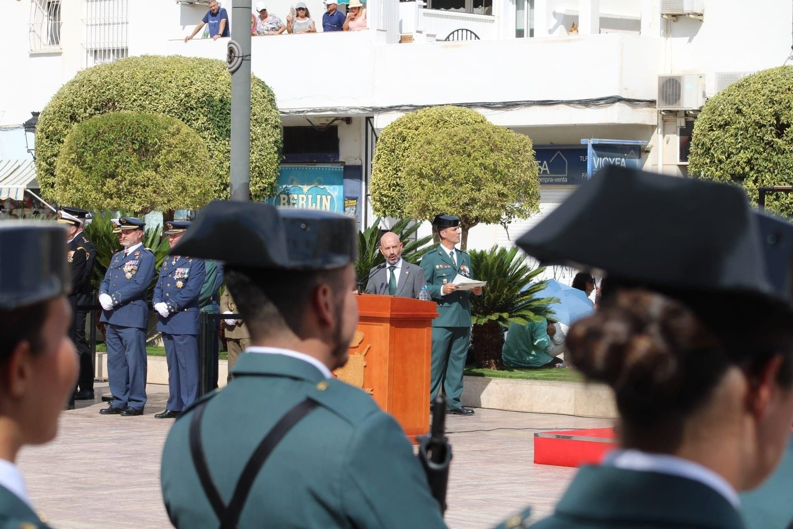 El subdelegado del Gobierno en Málaga, Javier Salas, durante su intervención en el acto conmemorativo de la Patrona de la Guardia Civil El subdelegado del Gobierno en Málaga, Javier Salas, durante su intervención en el acto conmemorativo de la Patrona de la Guardia Civil