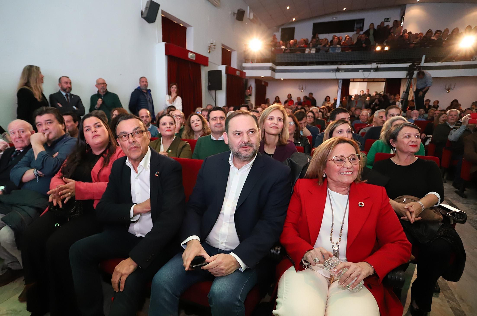Imágenes del ministro José Luis Ábalos en San Juan del Puerto