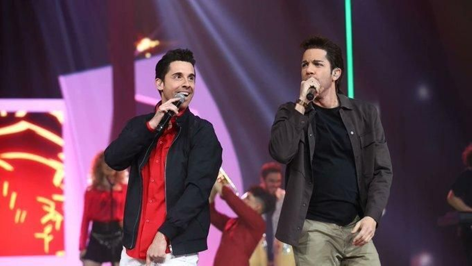 Los Andy y Lucas que actuaron ayer en 'Tu cara me suena'