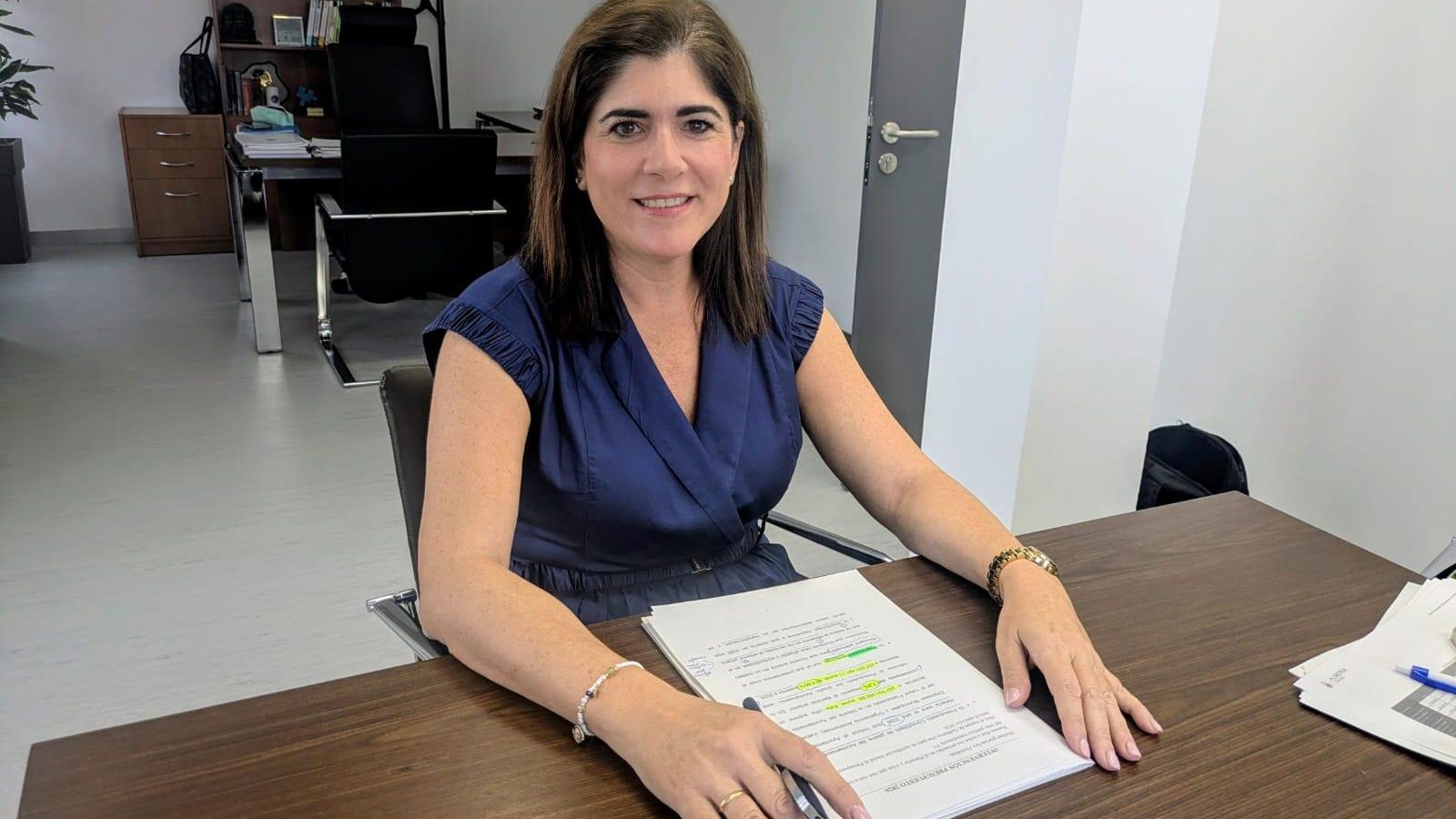 Vanesa Lara, concejal de Economía, en su despacho.