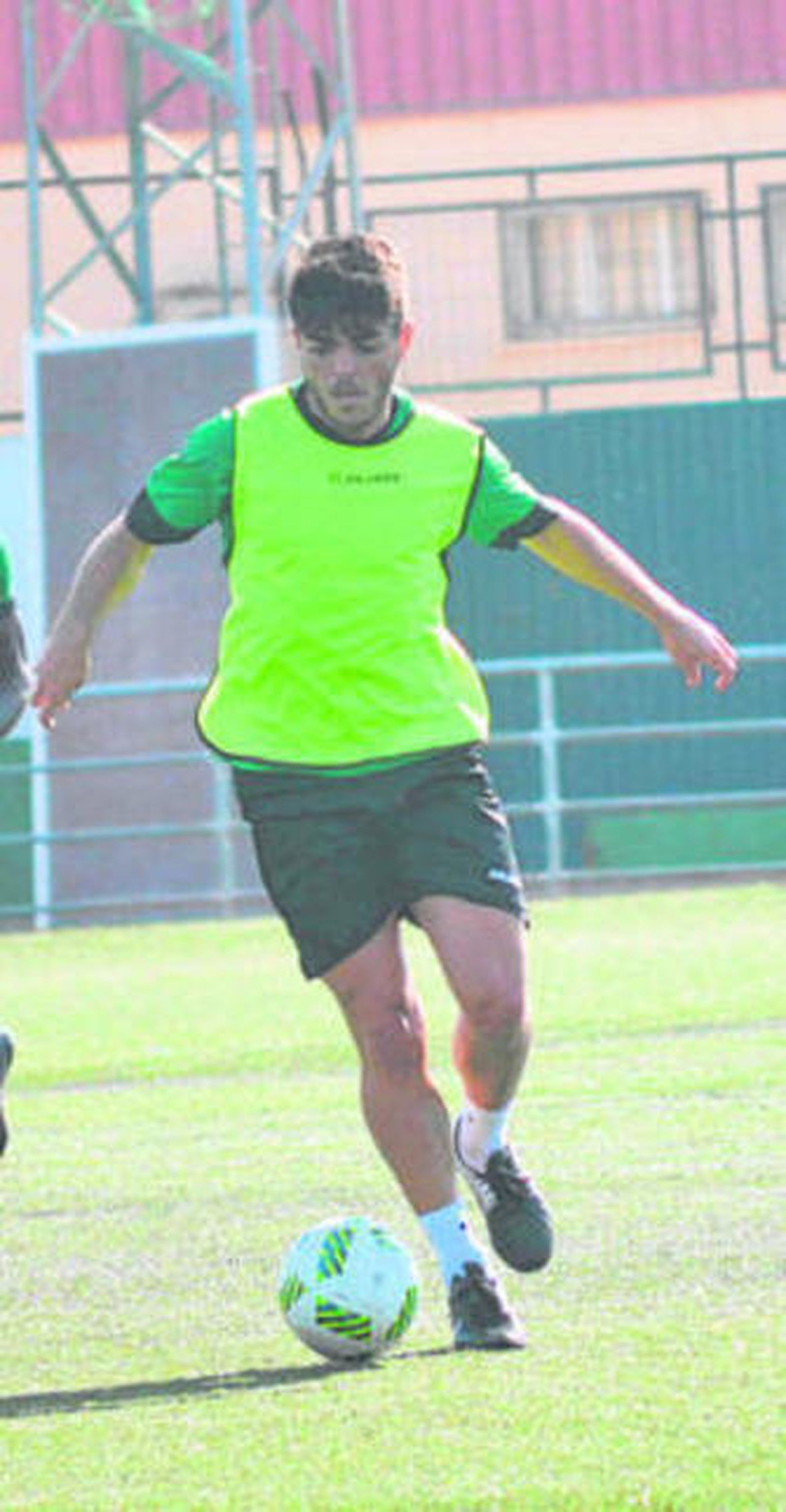 Carri, en un entrenamiento esta semana en la Quinta de la Paz.