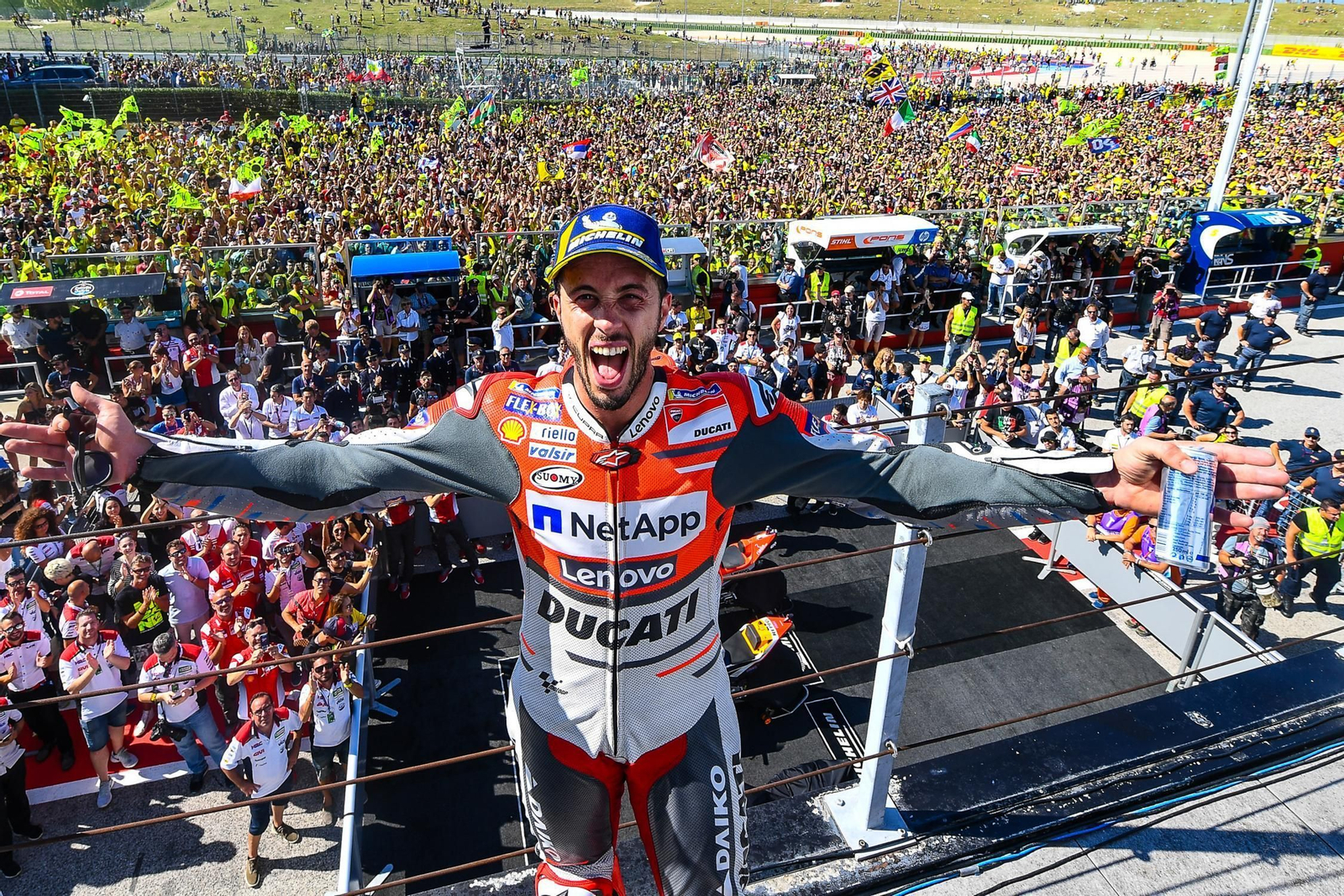 Andrea Dovizioso se despide de MotoGP en el gran premio de casa.