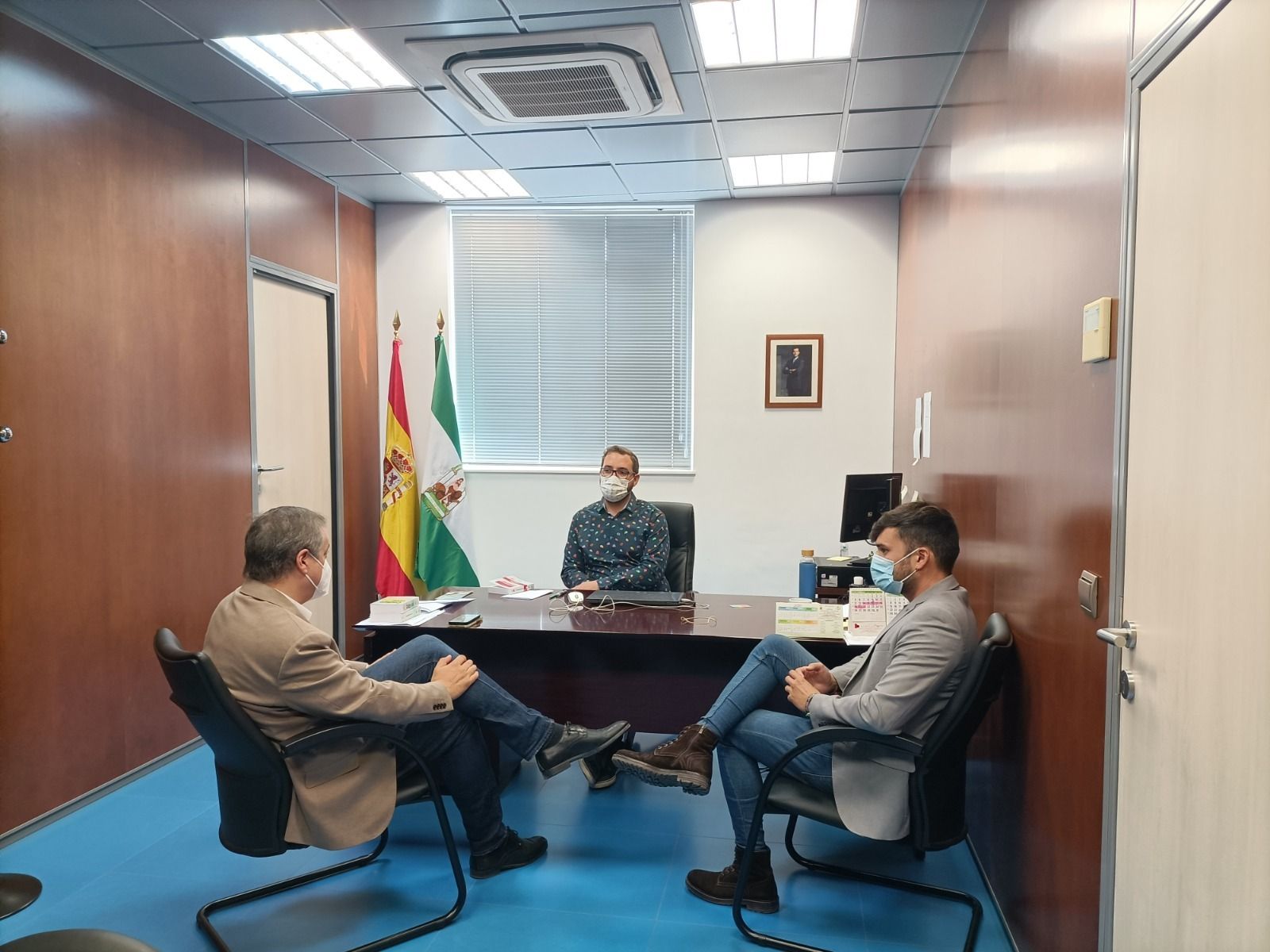 El delegado visitó esta viernes la sede judicial huercalense.