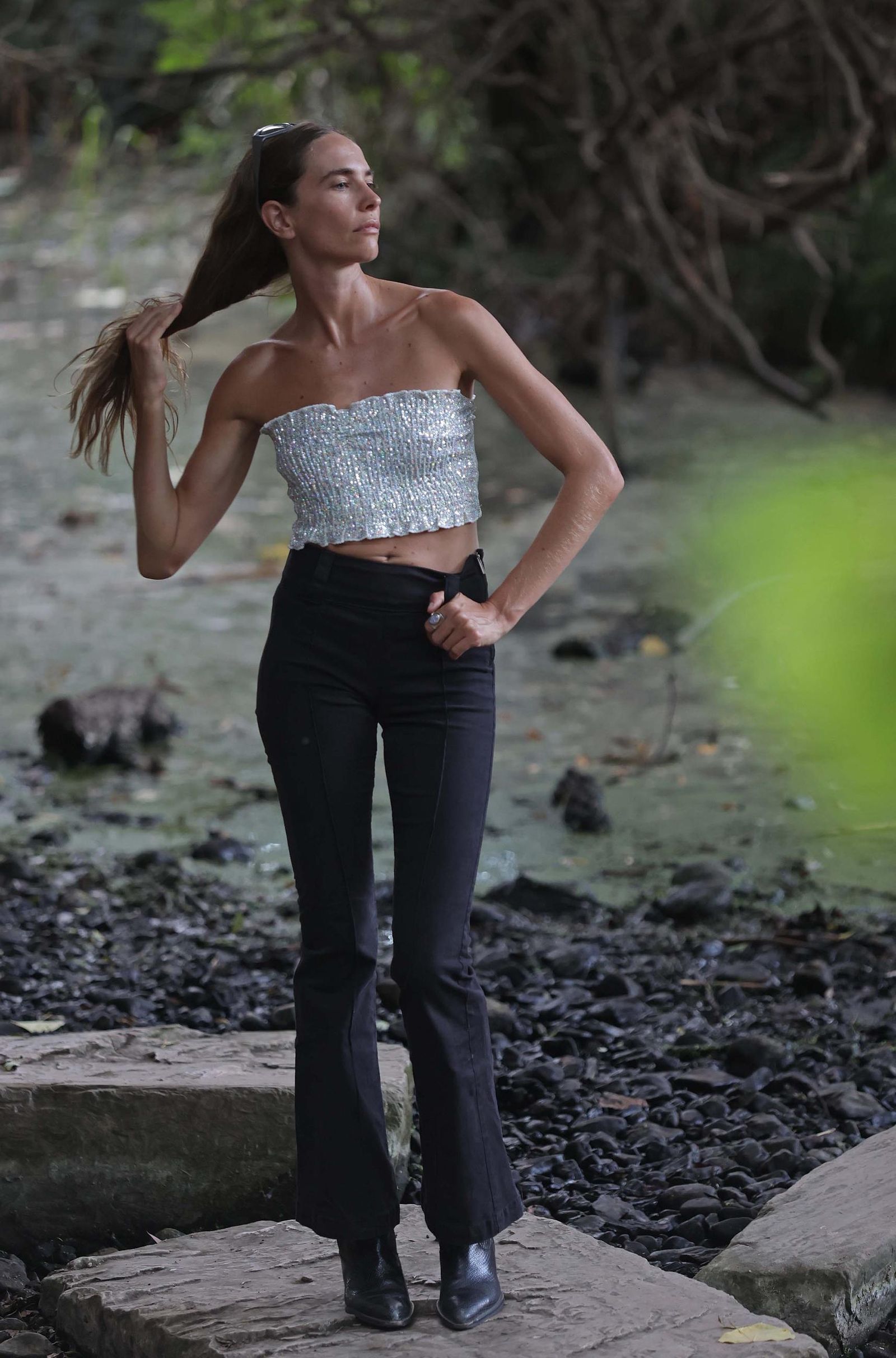 Fotos de Brisa Fenoy en la zona de Getares en Algeciras