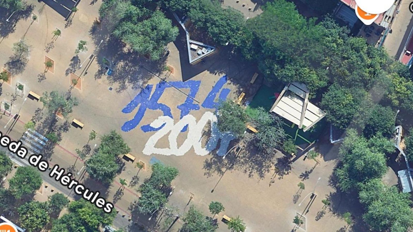 Alameda de Hércules desde Google Maps