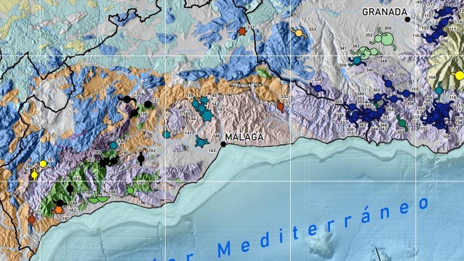 Localizaciones donde podrían encontrarse estos materiales