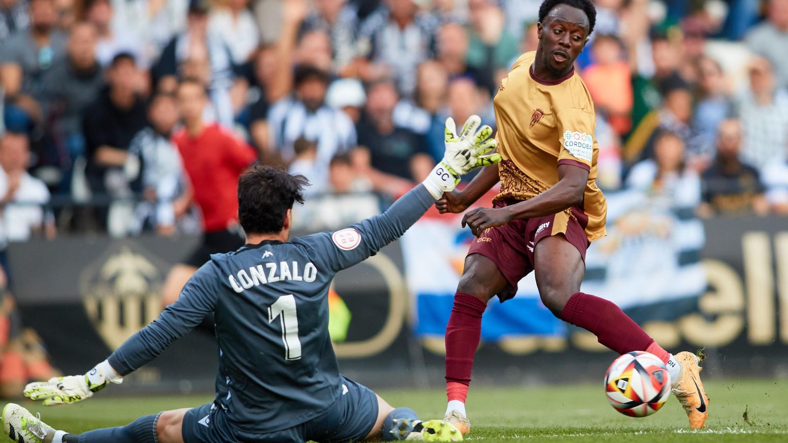 Diarra, en el Castellón - Córdoba CF de esta pasada temporada.