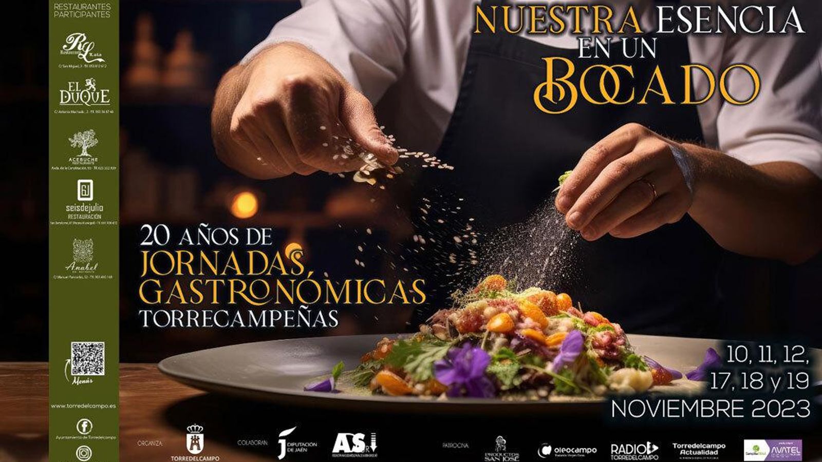 Cartel de las 20ª Jornadas Gastronómicas Torrecampeñas.
