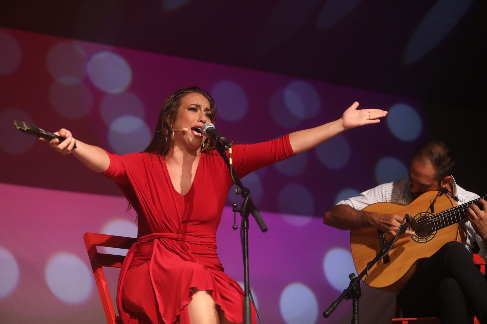 La noche flamenca en el Parque de San Fernando, en imágenes