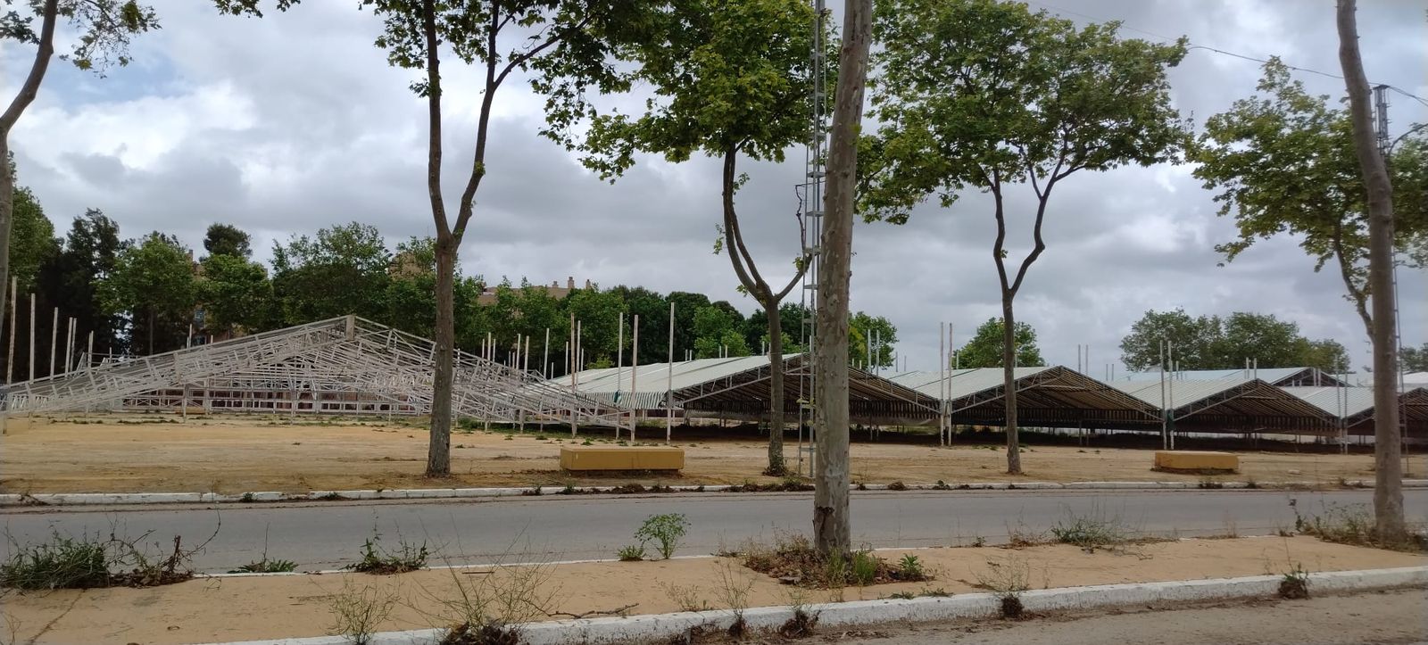 Una imagen del montaje de la Feria de primavera de este año.