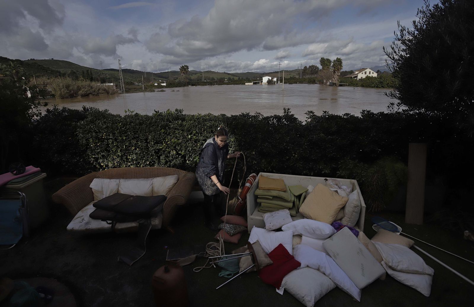 San Martín del Tesorillo después de la borrasca Marta, en imágenes