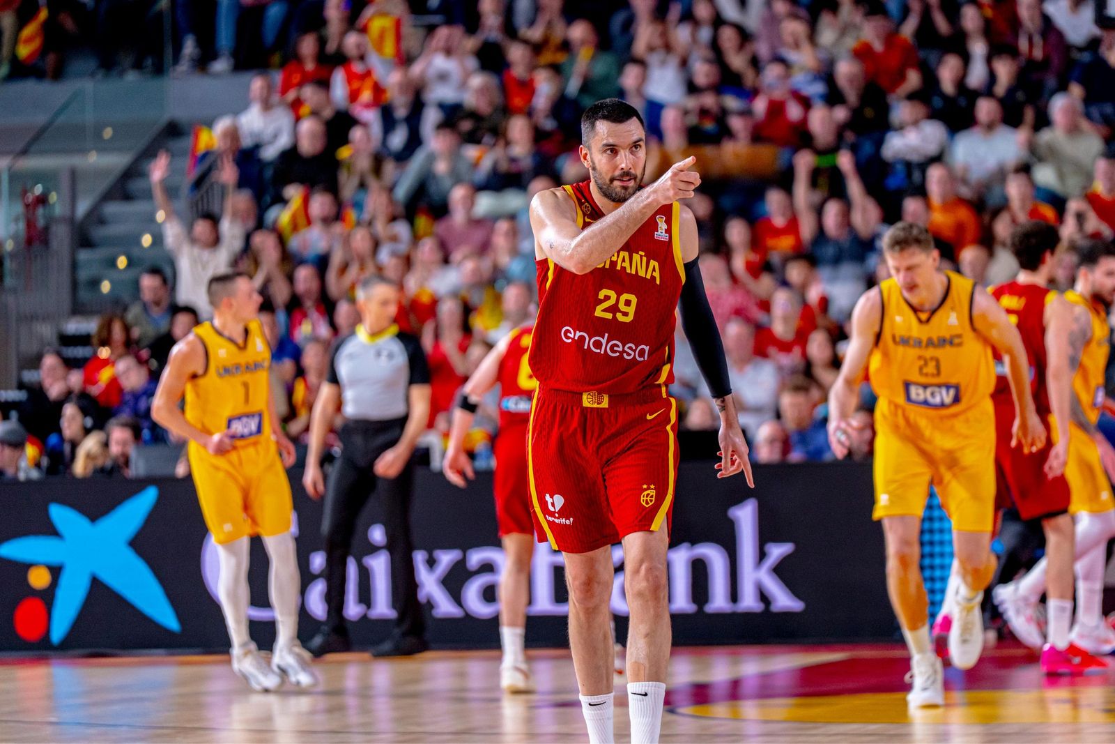 Las mejores fotos del España-Ucrania de baloncesto