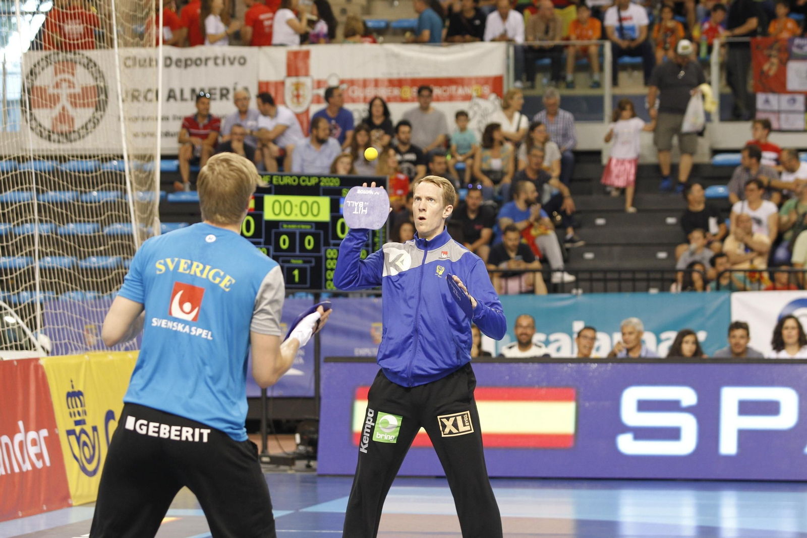 Fotogalería España-Suecia. Balonmano. Palacio Juegos Mediterráneos. Almería