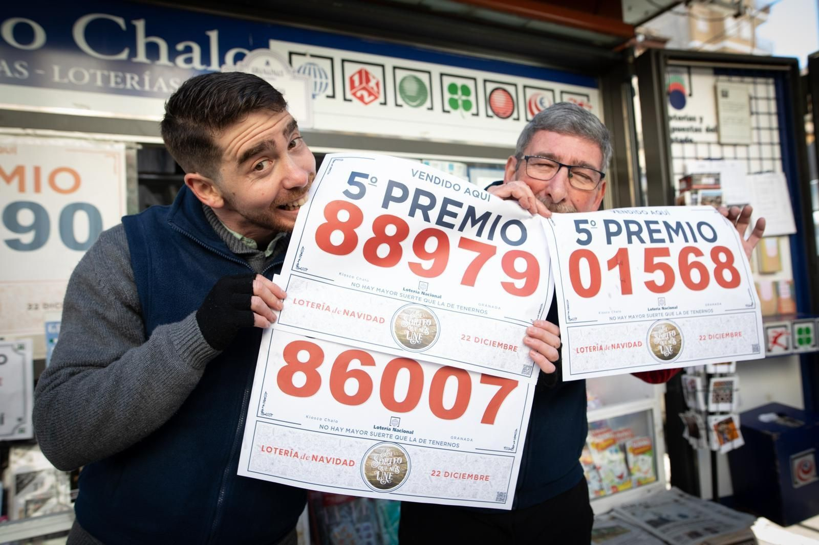 Esta es la suerte de Granada en los quintos premios, en imágenes