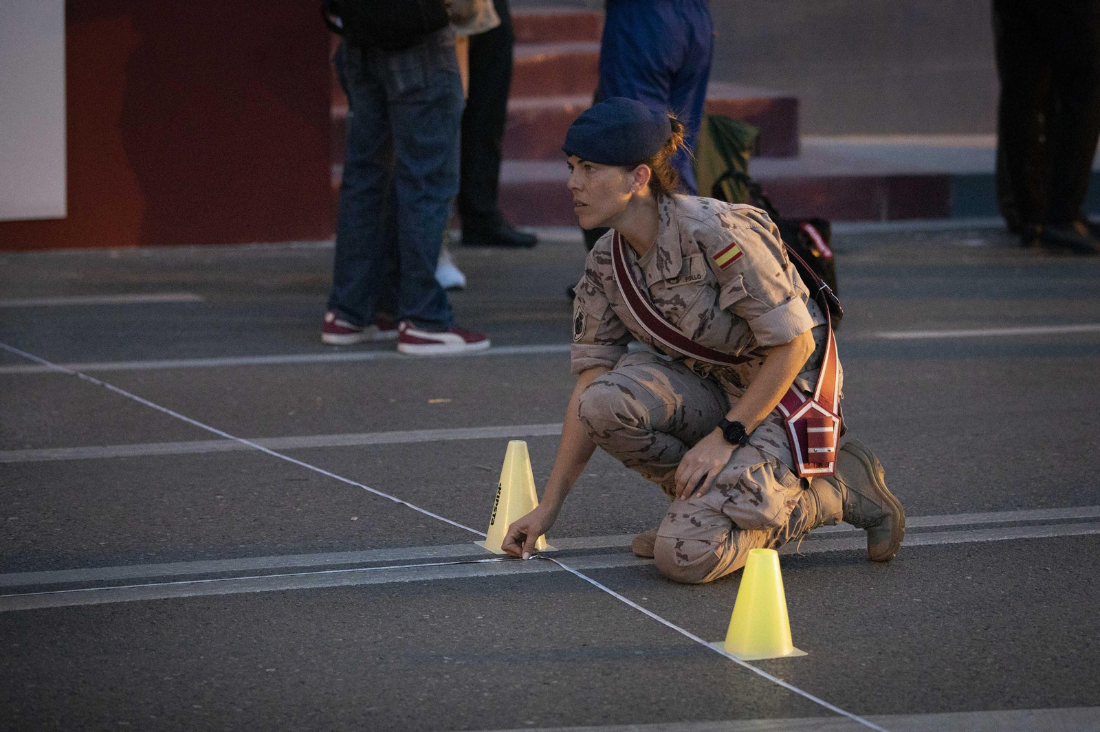 Las Fuerzas Armadas ensayan el desfile por las calles de Granada