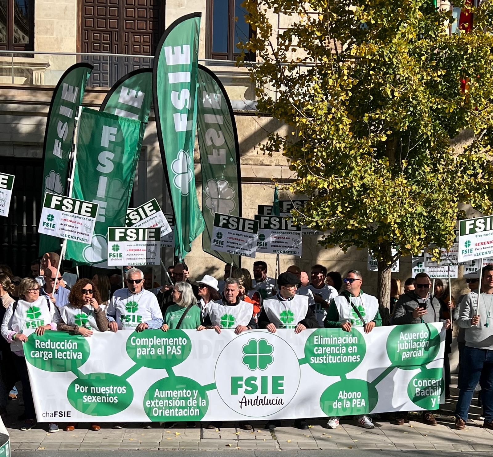 Imagen de la protesta.