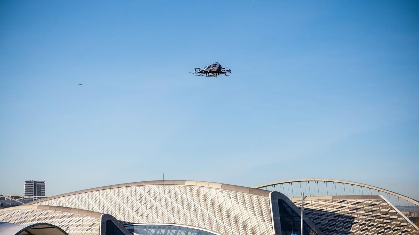 Una empresa china prueba con éxito en España una aeronave de gran capacidad para emergencias Una empresa china prueba con éxito en España una aeronave de gran capacidad para emergencias