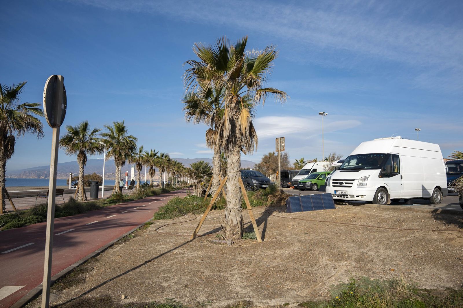 Las caravanas también están en el Delta del Andarax y la playa del Zapillo.