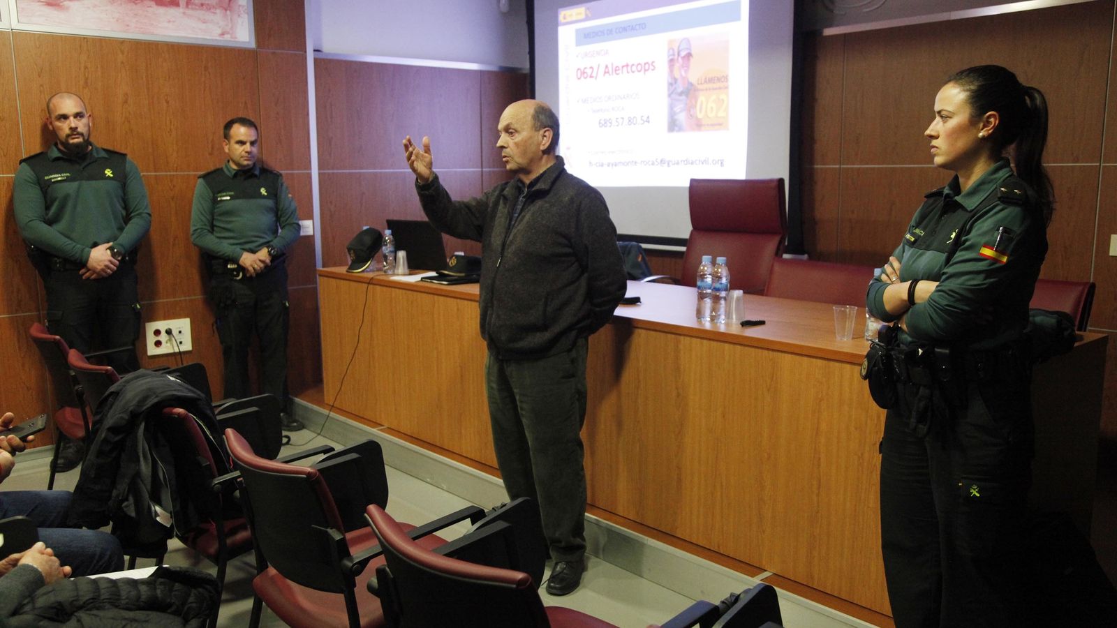 Un momento de la reunión.