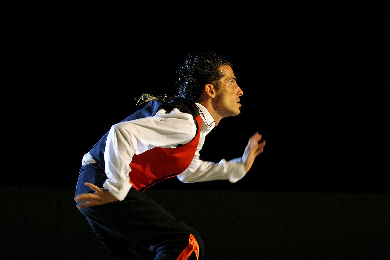 El artista de circo Manolo Carambolas.