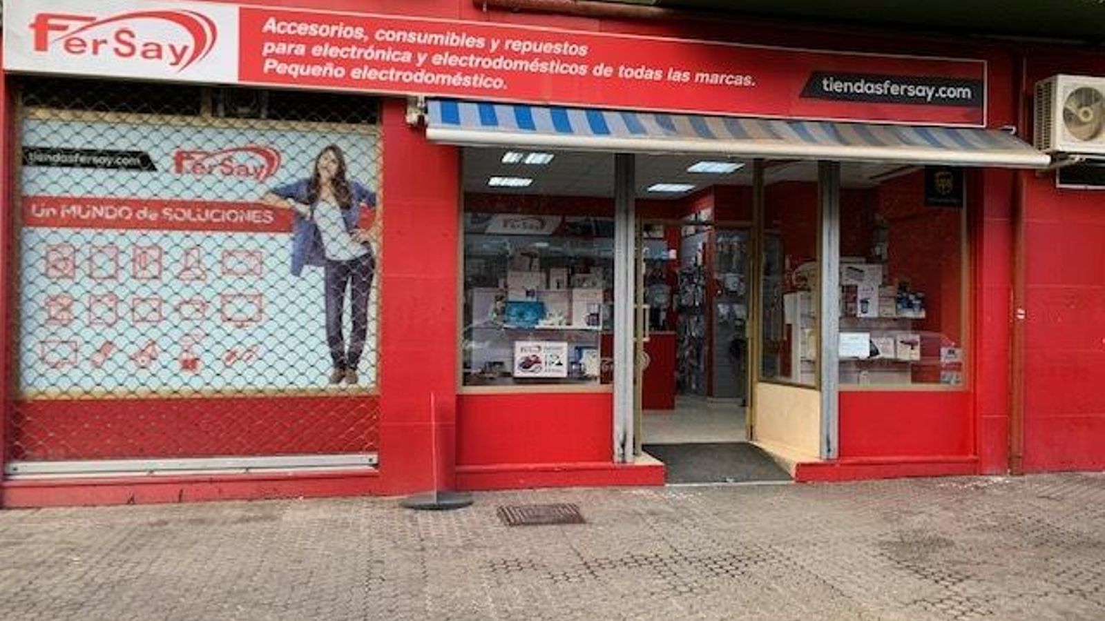 Exterior de la tienda.